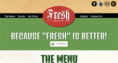 Desktop Screenshot of freshburgercafe.com