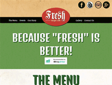 Tablet Screenshot of freshburgercafe.com